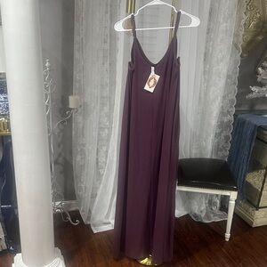 Zenana Outfitters Deep Purple Maxi Dress